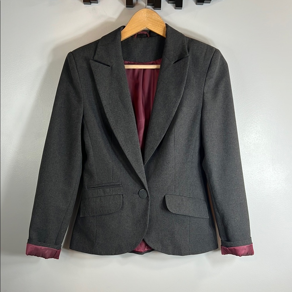 New Look Gray Blazer Professional Style